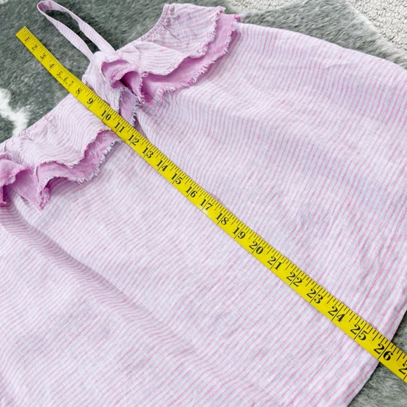 Anthropologie Holding Horses Linen Ruffled Blouse Medium - Picture 9 of 10